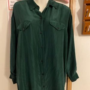 Vintage New York Sz S Oversized 100% Silk Top VGUC 😊